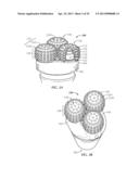 DRILL BITS HAVING ROTATING CUTTING STRUCTURES THEREON diagram and image