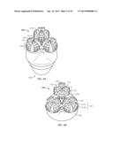 DRILL BITS HAVING ROTATING CUTTING STRUCTURES THEREON diagram and image