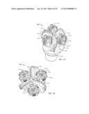 DRILL BITS HAVING ROTATING CUTTING STRUCTURES THEREON diagram and image