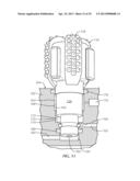 DRILL BITS HAVING ROTATING CUTTING STRUCTURES THEREON diagram and image