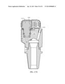 DRILL BITS HAVING ROTATING CUTTING STRUCTURES THEREON diagram and image