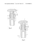 TWO-PART DRILLING TOOL FOR THE PERCUSSIVE OR ROTARY PERCUSSIVE DRILLING OF     HOLES IN SOIL MATERIAL OR ROCK MATERIAL diagram and image