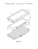 INTEGRATED BLACKJACK HOLE CARD READERS AND CHIP RACKS, AND IMPROVED COVERS     FOR CHIP RACKS diagram and image