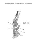 Excavating Apparatus with Swivel Mount Employing Swivel Adapter with Gear     Bearings Having Gears with Divergent Thickness diagram and image