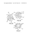 Excavating Apparatus with Swivel Mount Employing Swivel Adapter with Gear     Bearings Having Gears with Divergent Thickness diagram and image