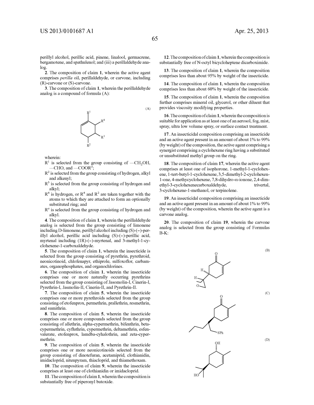 INSECTICIDAL COMPOSITIONS AND METHODS OF USING THE SAME - diagram, schematic, and image 68