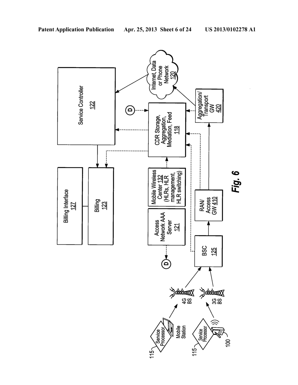 ENHANCED ROAMING SERVICES AND CONVERGED CARRIER NETWORKS WITH DEVICE     ASSISTED SERVICES AND A PROXY - diagram, schematic, and image 07