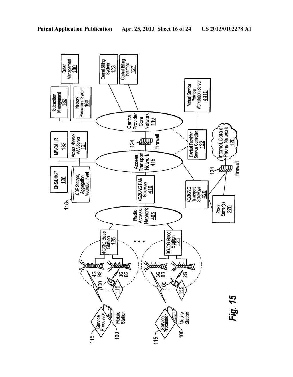 ENHANCED ROAMING SERVICES AND CONVERGED CARRIER NETWORKS WITH DEVICE     ASSISTED SERVICES AND A PROXY - diagram, schematic, and image 17