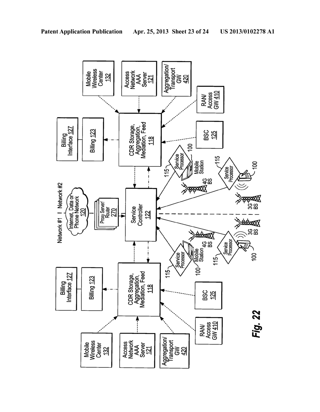 ENHANCED ROAMING SERVICES AND CONVERGED CARRIER NETWORKS WITH DEVICE     ASSISTED SERVICES AND A PROXY - diagram, schematic, and image 24