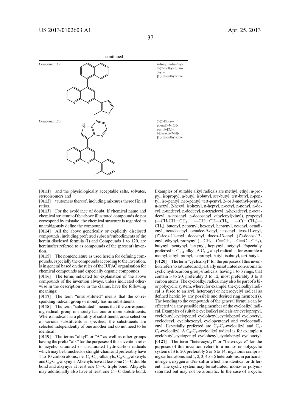 2,4-DIARYL - SUBSTITUTED [1,8] NAPHTHYRIDINES AS KINASE INHIBITORS FOR USE     AGAINST CANCER - diagram, schematic, and image 38