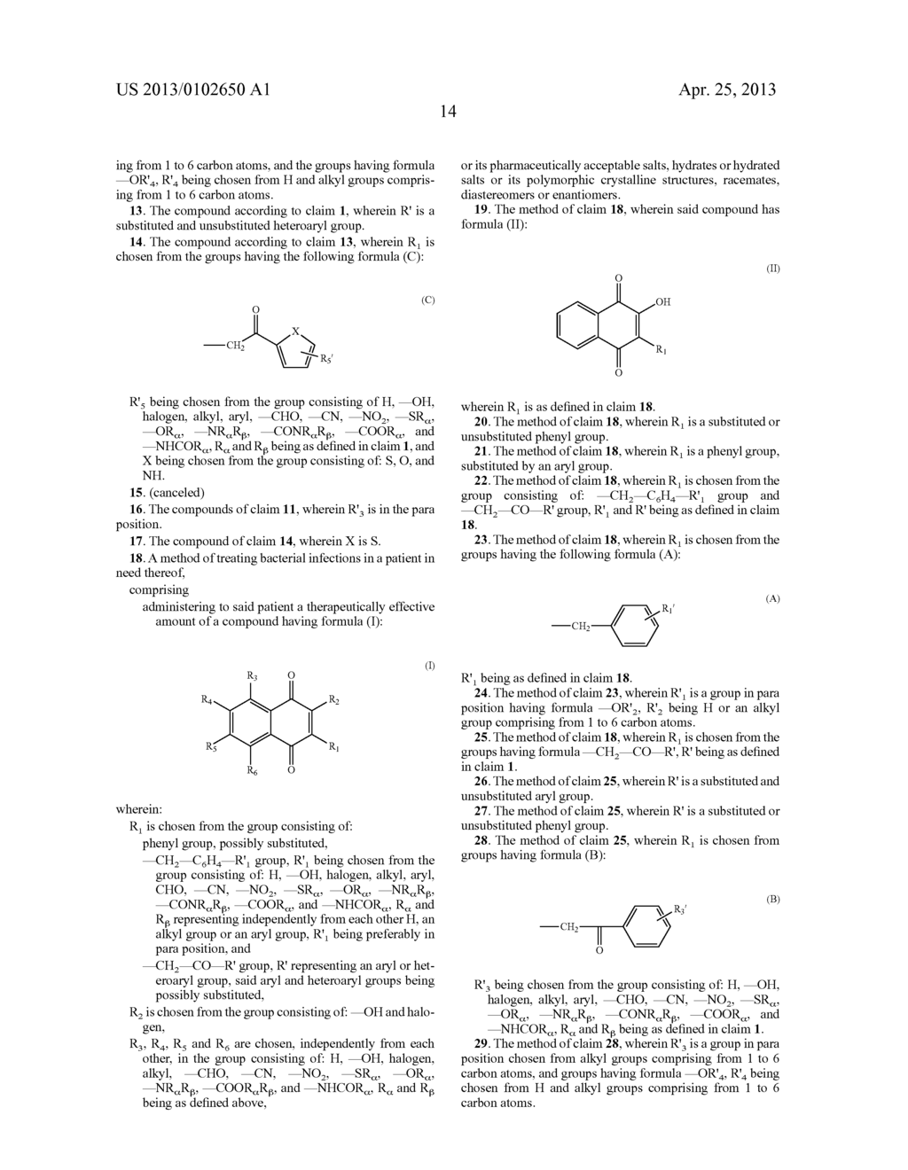 ANTIMICROBIAL COMPOUNDS OF 1,4-NAPHTOQUINONE STRUCTURE - diagram, schematic, and image 17