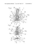 DEVICE FOR INSERTING AN INSERTION MEMBER, OR A SOFT MEMBER, INTO BODY     TISSUE diagram and image