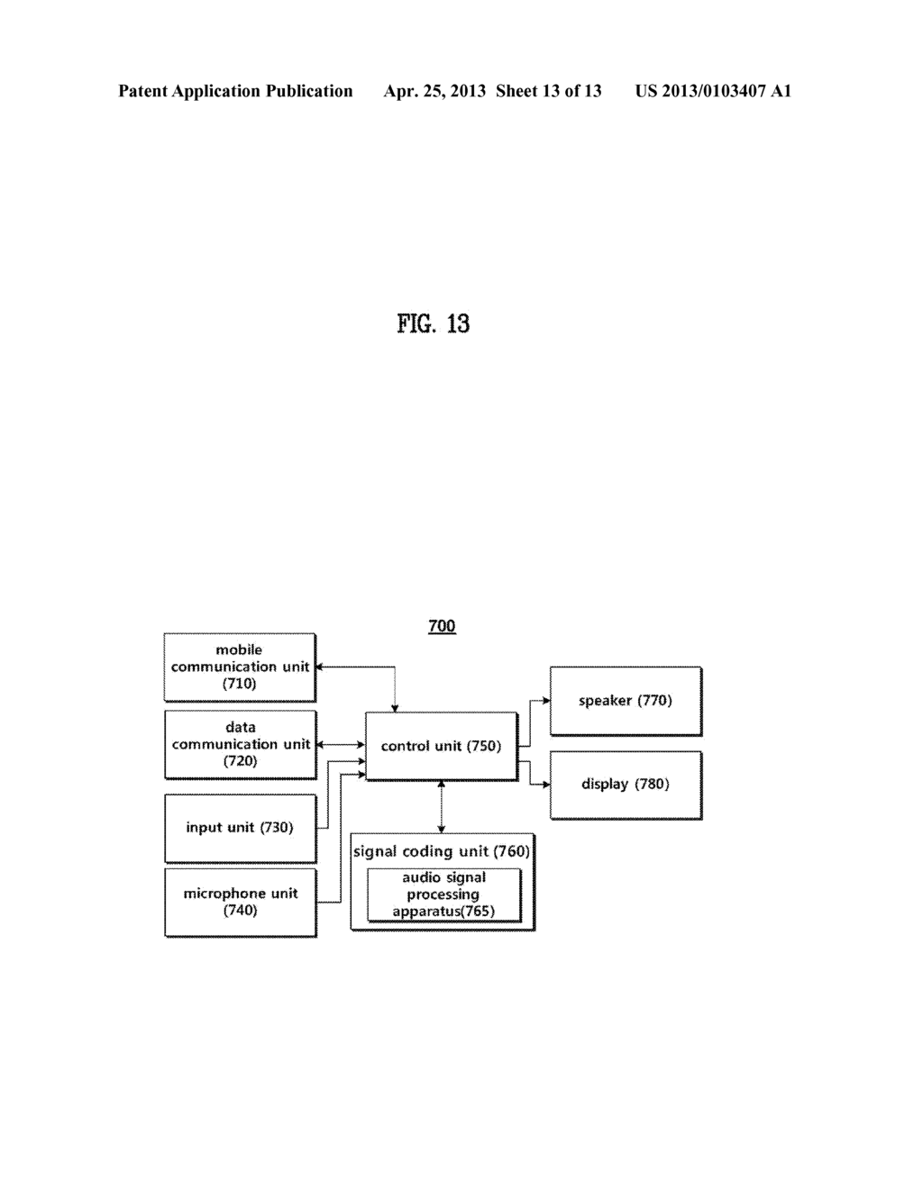 METHOD AND APPARATUS FOR PROCESSING AN AUDIO SIGNAL - diagram, schematic, and image 14