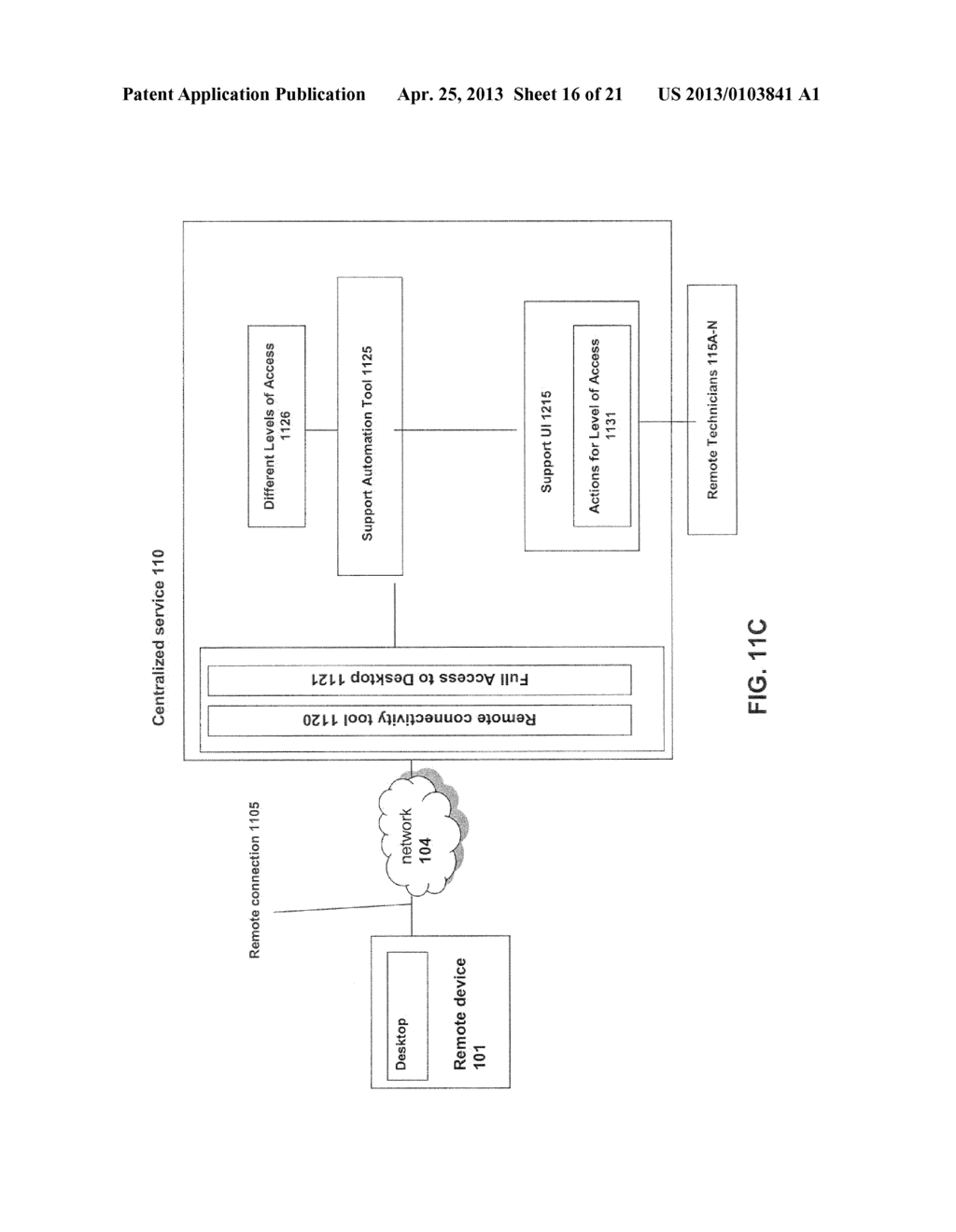 SYSTEMS AND METHODS FOR AUTOMATED SERVER SIDE BROKERING OF A CONNECTION TO     A REMOTE DEVICE - diagram, schematic, and image 17