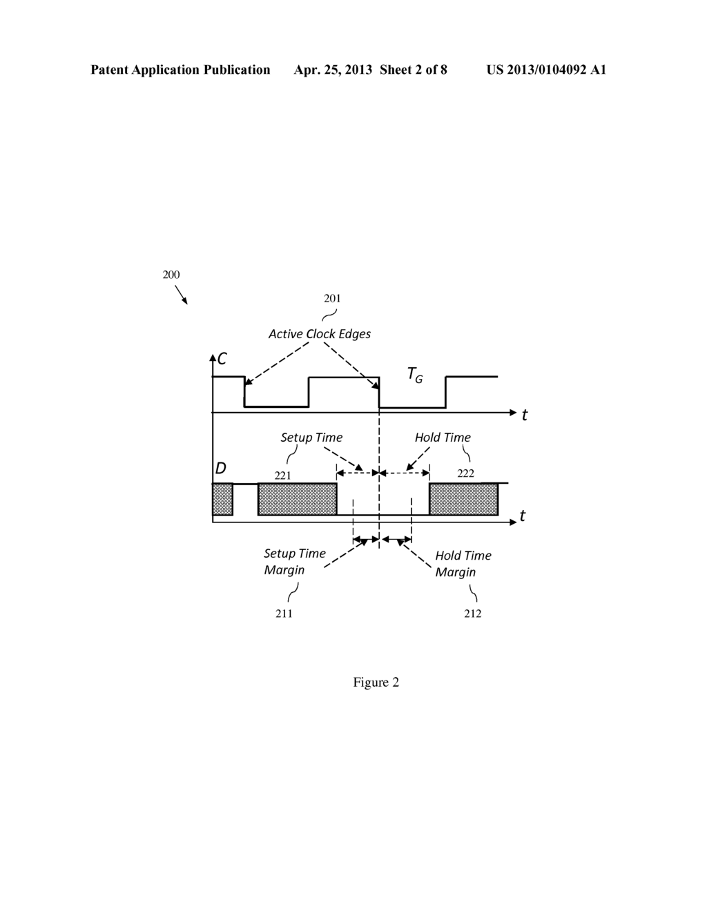 METHOD, SYSTEM AND PROGRAM STORAGE DEVICE FOR PERFORMING A PARAMETERIZED     STATISTICAL STATIC TIMING ANALYSIS (SSTA) OF AN INTEGRATED CIRCUIT TAKING     INTO ACCOUNT SETUP AND HOLD MARGIN INTERDEPENDENCE - diagram, schematic, and image 03