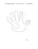 Knit Gloves with Conductive Finger Pads diagram and image