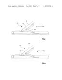 LEG LOCKING AND FOLDING MECHANISM FOR FOLDING TABLE diagram and image