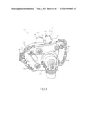 FULL FACE RESPIRATORY MASK WITH INTEGRATED NASAL INTERFACE diagram and image