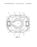 CONTAINER ORIENTING HOLDER WITH ROLLER SUPPORTS AND A CONTAINER ORIENTING     METHOD diagram and image