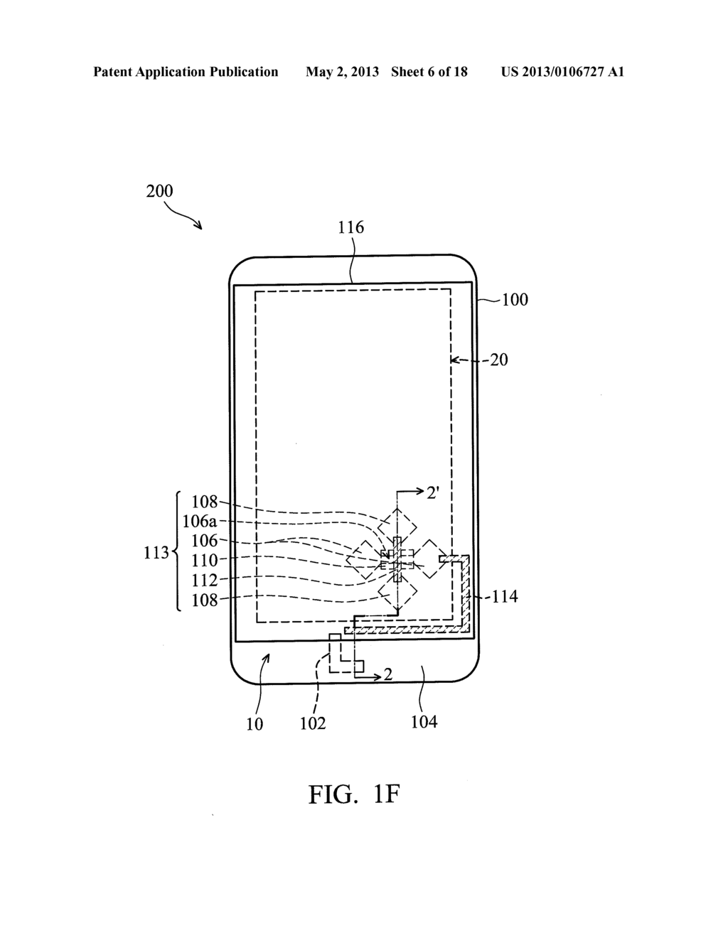 TOUCH SENSING DEVICE AND FABRICATION METHOD THEREOF - diagram, schematic, and image 07