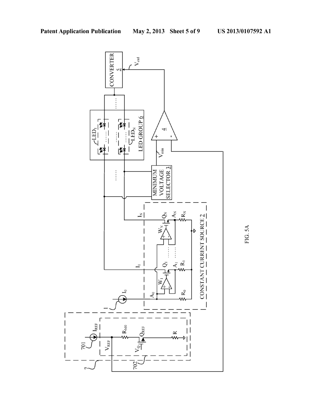 REFERENCE VOLTAGE REGULATING METHOD AND CIRCUIT FOR CONSTANT CURRENT     DRIVER - diagram, schematic, and image 06