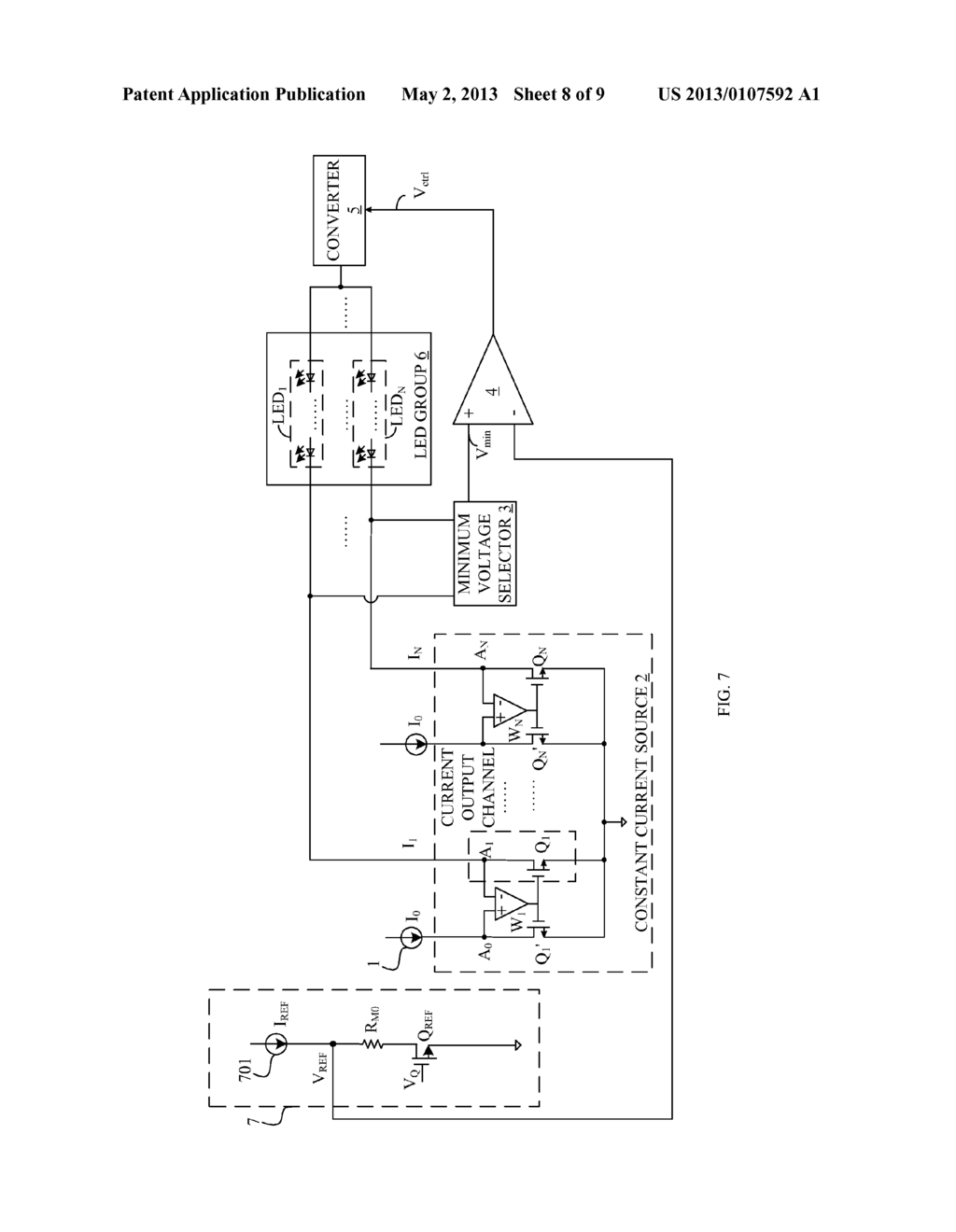 REFERENCE VOLTAGE REGULATING METHOD AND CIRCUIT FOR CONSTANT CURRENT     DRIVER - diagram, schematic, and image 09