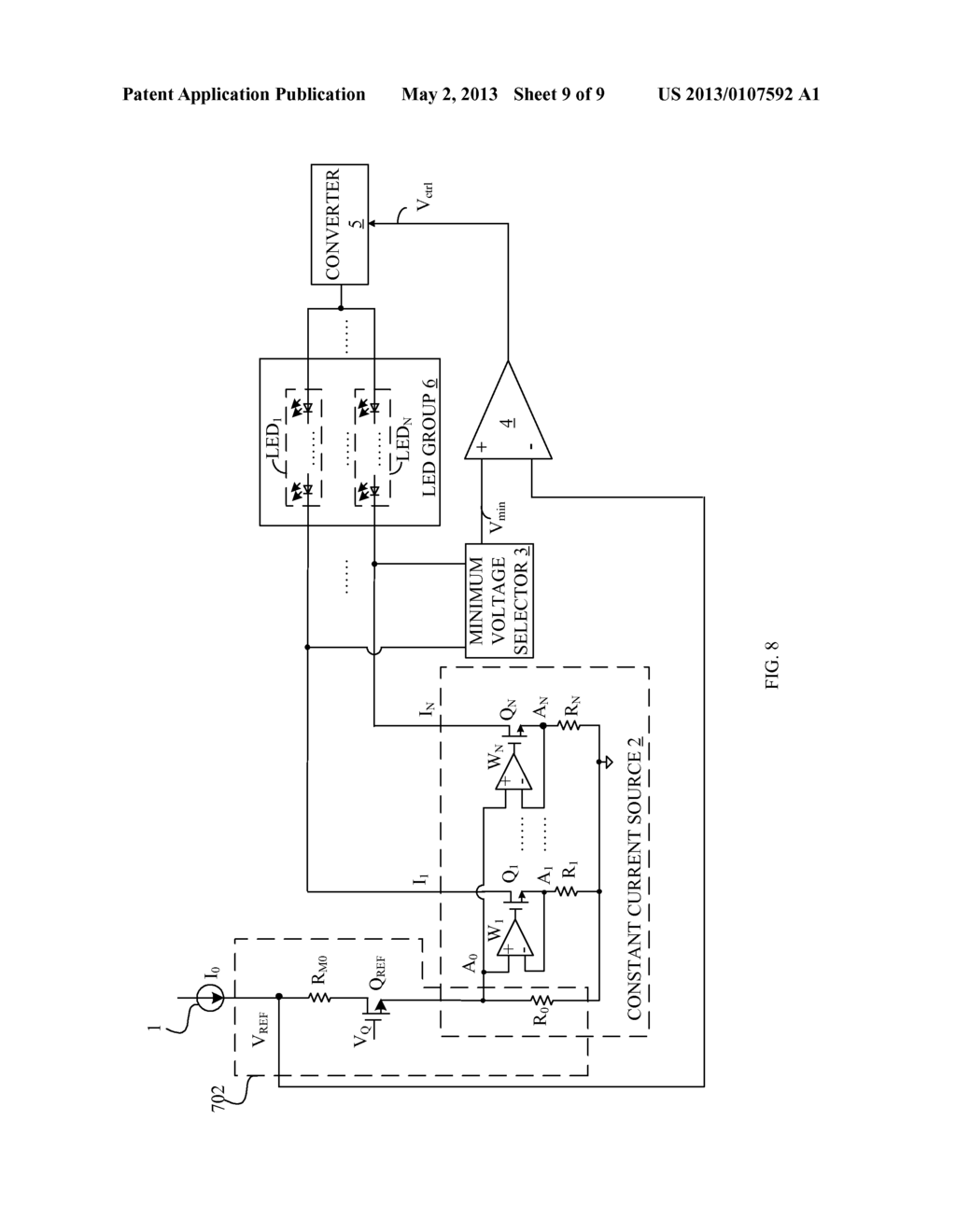 REFERENCE VOLTAGE REGULATING METHOD AND CIRCUIT FOR CONSTANT CURRENT     DRIVER - diagram, schematic, and image 10