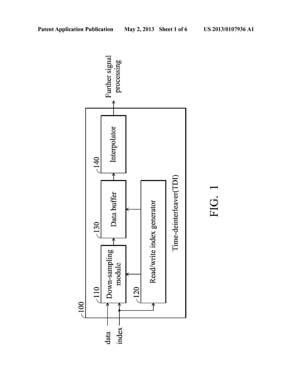 TIME-DEINTERLEAVER AND METHOD FOR INPUT SIGNAL PROCESSING AND COMPUTER     PROGRAM PRODUCTS USING THE SAME - diagram, schematic, and image 02