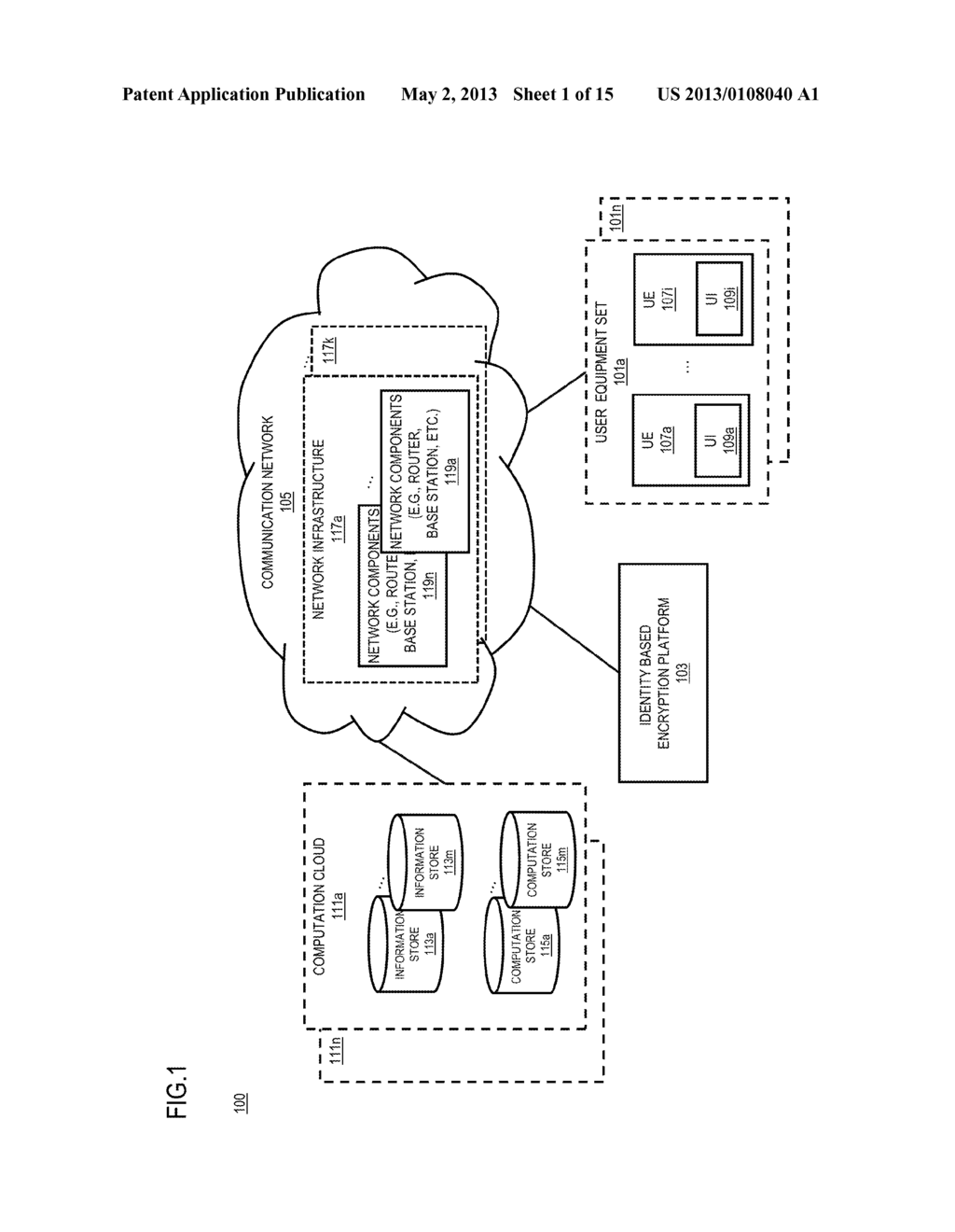 METHOD AND APPARATUS FOR PROVIDING IDENTITY BASED ENCRYPTION IN     DISTRIBUTED COMPUTATIONS - diagram, schematic, and image 02