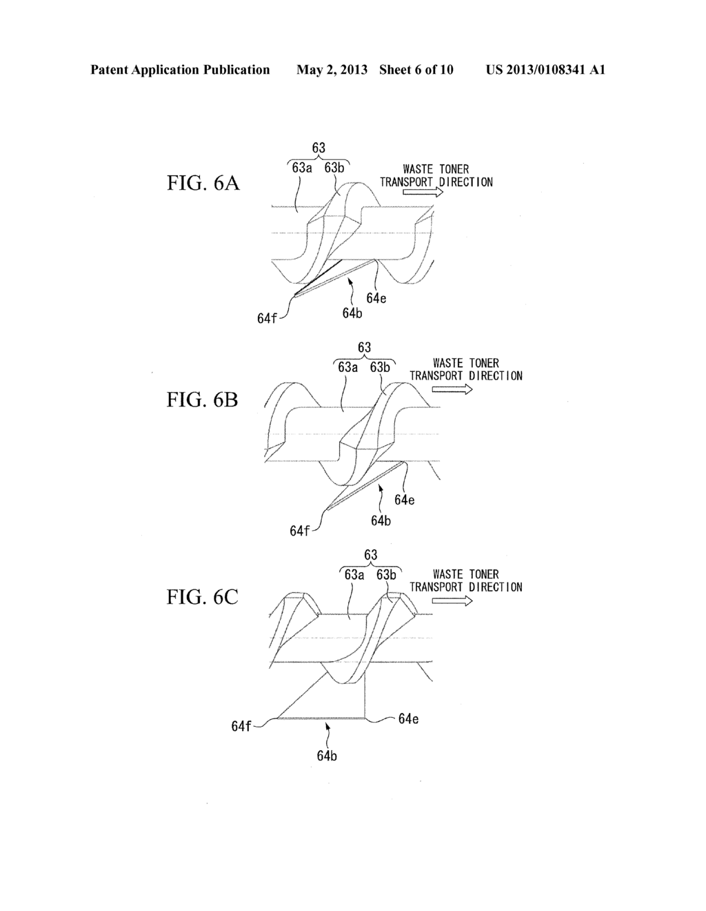 TONER TRANSPORTING DEVICE AND IMAGE FORMING APPARATUS INCLUDING TONER     TRANSPORTING DEVICE - diagram, schematic, and image 07