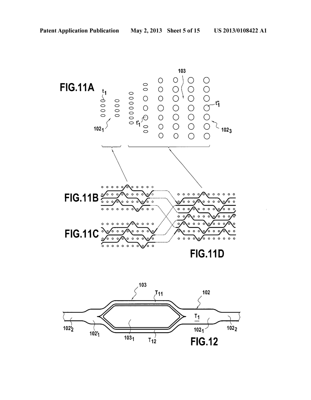 COMPOSITE MATERIAL TURBOMACHINE ENGINE BLADE OR VANE, COMPRESSOR STATOR     SEGMENT OR TURBINE NOZZLE SEGMENT INCORPORATING SUCH VANES AND METHOD FOR     MANUFACTURING SAME - diagram, schematic, and image 06