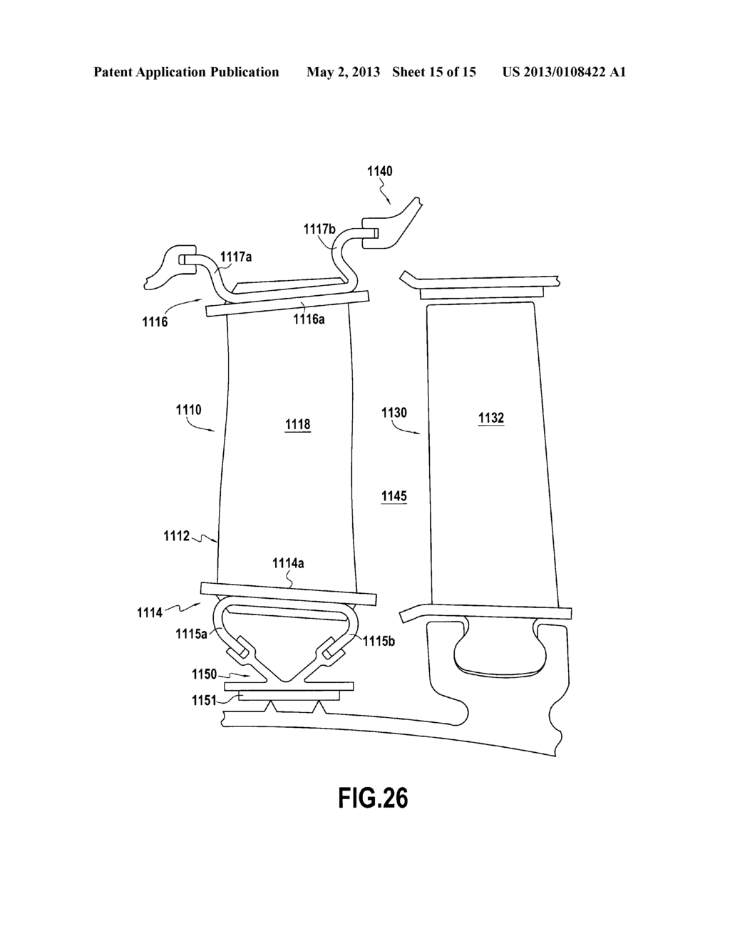 COMPOSITE MATERIAL TURBOMACHINE ENGINE BLADE OR VANE, COMPRESSOR STATOR     SEGMENT OR TURBINE NOZZLE SEGMENT INCORPORATING SUCH VANES AND METHOD FOR     MANUFACTURING SAME - diagram, schematic, and image 16