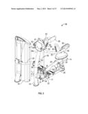 LATERAL DELTOID EXERCISE MACHINE WITH ROCKING USER SUPPORT diagram and image