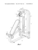 Triceps exercise machine and method of training therefor diagram and image