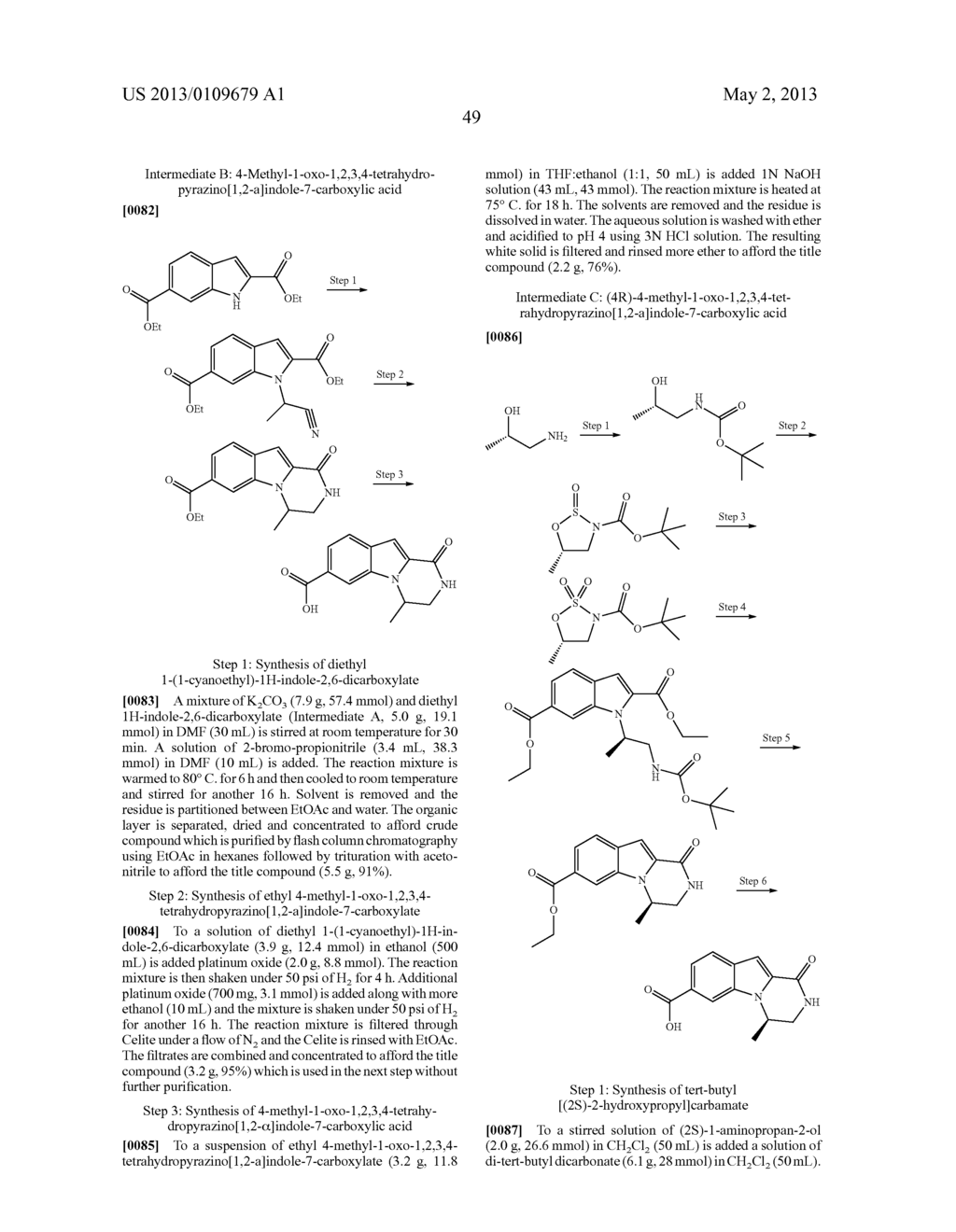 HETEROCYCLIC COMPOUNDS CONTAINING AN INDOLE CORE - diagram, schematic, and image 50