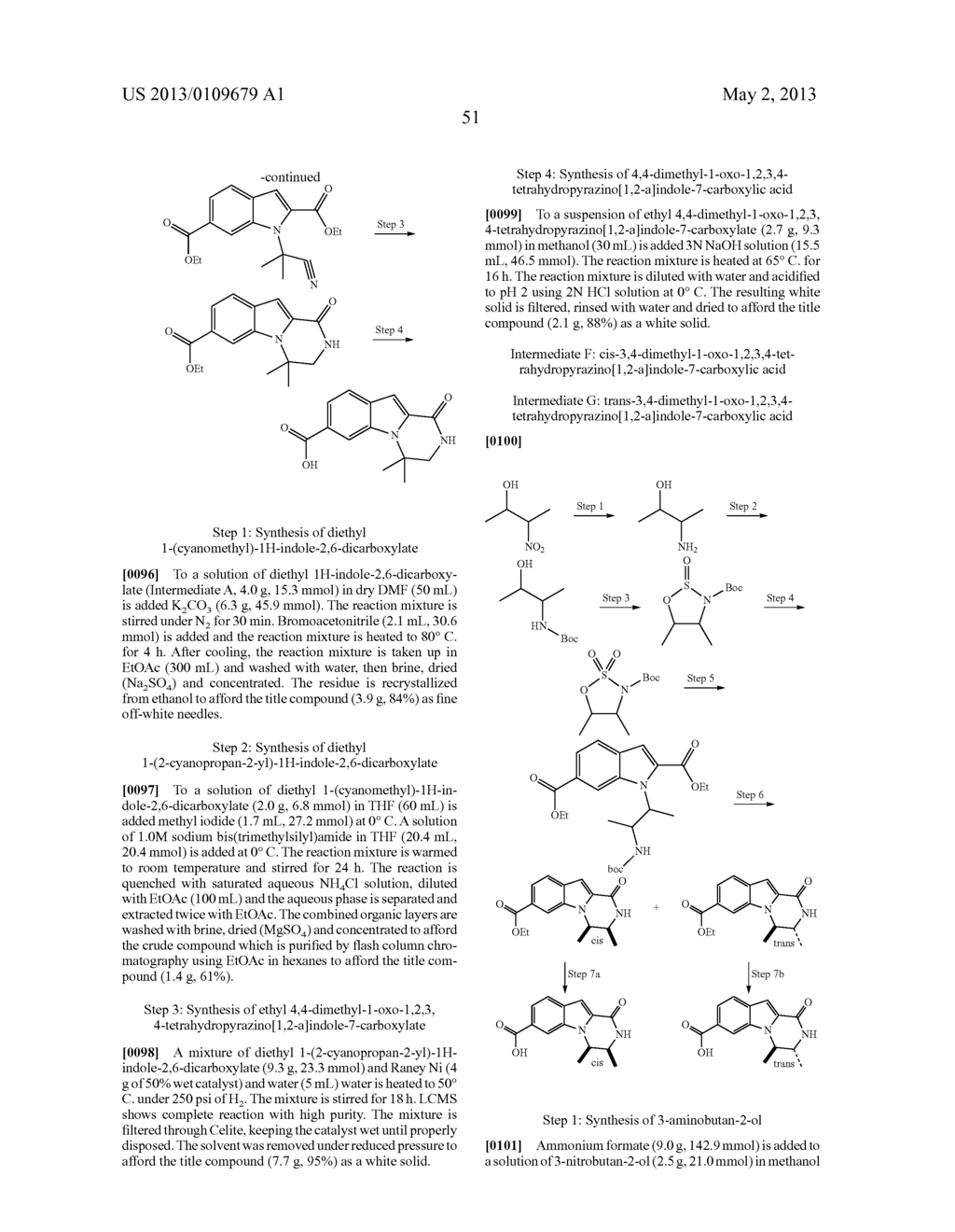 HETEROCYCLIC COMPOUNDS CONTAINING AN INDOLE CORE - diagram, schematic, and image 52