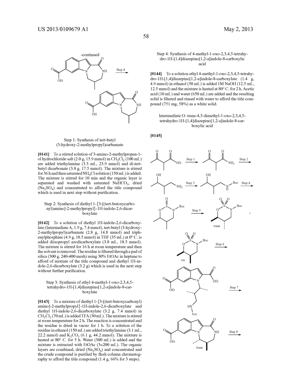 HETEROCYCLIC COMPOUNDS CONTAINING AN INDOLE CORE - diagram, schematic, and image 59