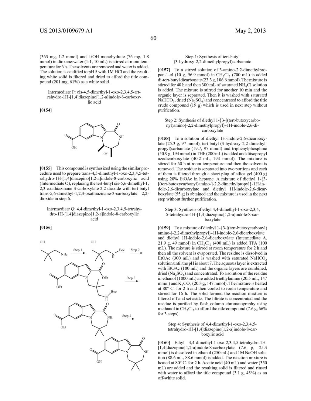 HETEROCYCLIC COMPOUNDS CONTAINING AN INDOLE CORE - diagram, schematic, and image 61