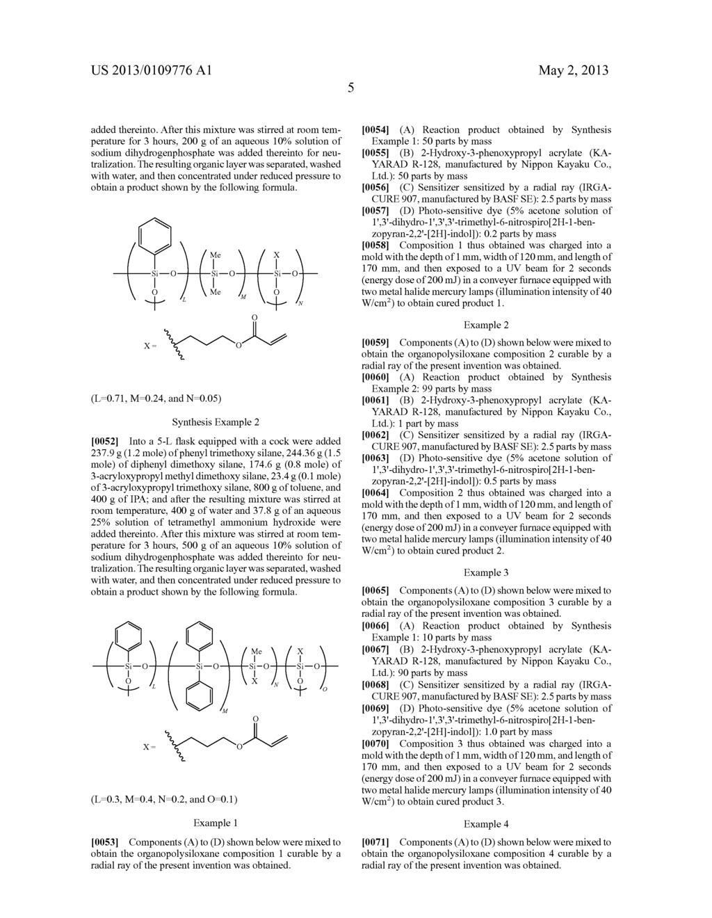 SILICONE RUBBER COMPOSITION CURABLE BY RADIAL RAY - diagram, schematic, and image 06