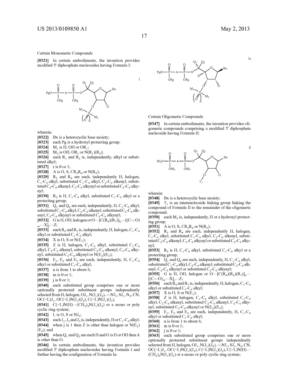 MODIFIED 5' DIPHOSPHATE NUCLEOSIDES AND OLIGOMERIC COMPOUNDS PREPARED     THEREFROM - diagram, schematic, and image 18