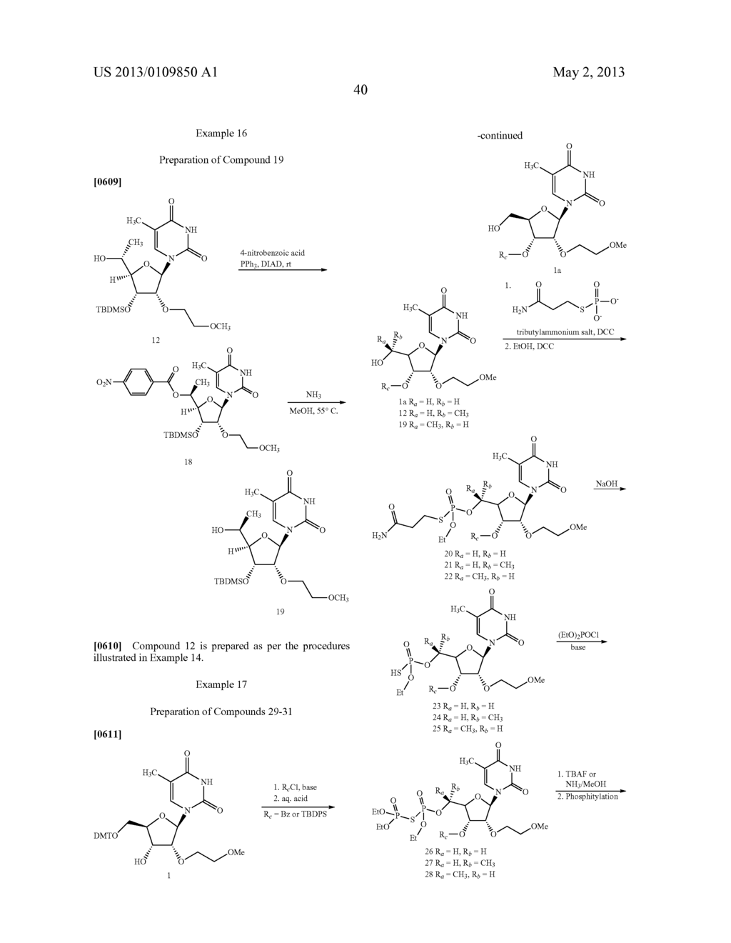 MODIFIED 5' DIPHOSPHATE NUCLEOSIDES AND OLIGOMERIC COMPOUNDS PREPARED     THEREFROM - diagram, schematic, and image 41