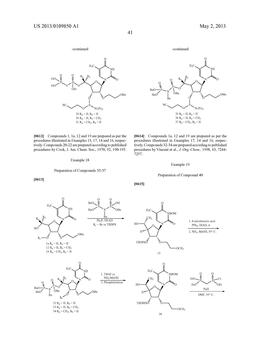 MODIFIED 5' DIPHOSPHATE NUCLEOSIDES AND OLIGOMERIC COMPOUNDS PREPARED     THEREFROM - diagram, schematic, and image 42