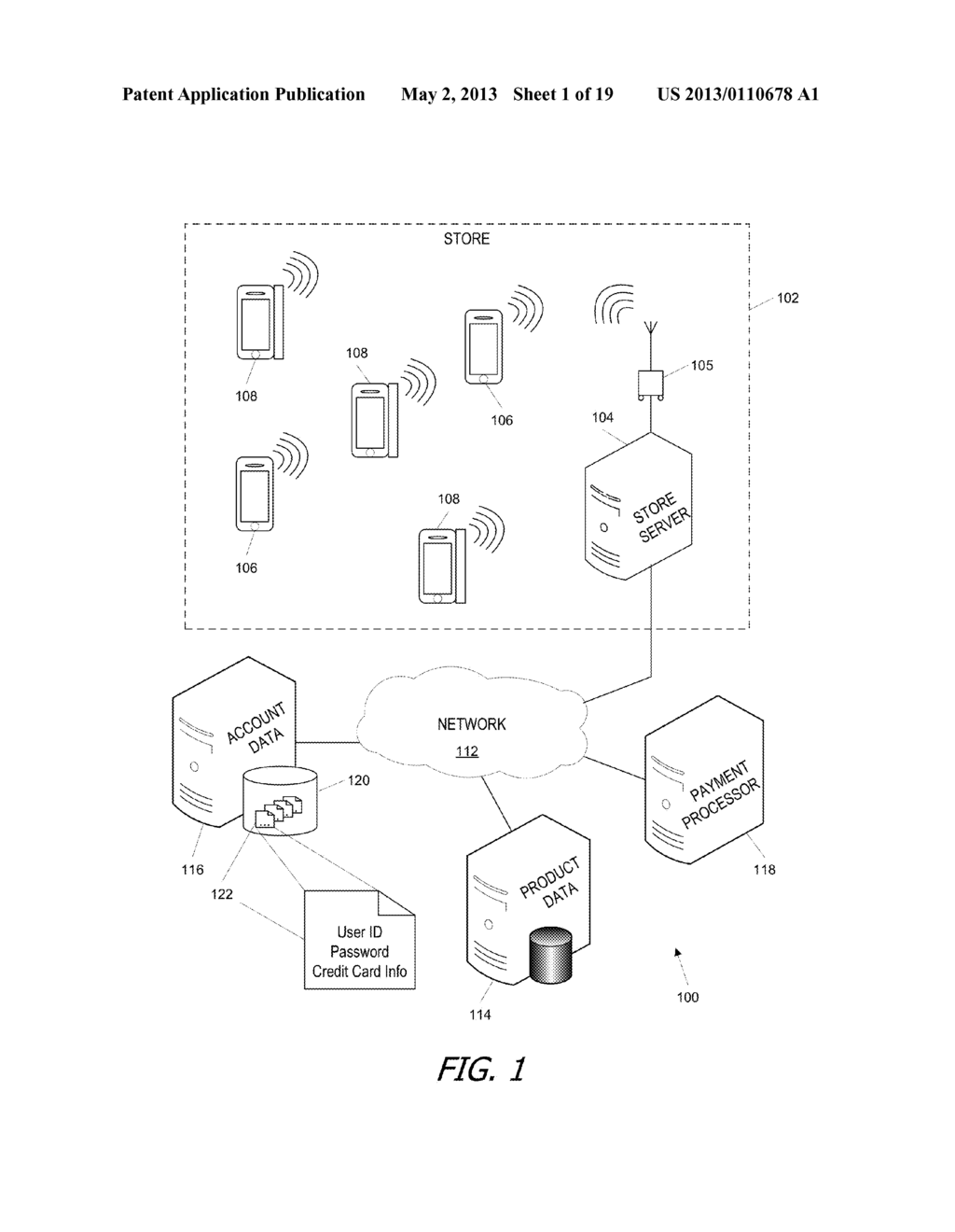 PURCHASING A PRODUCT IN A STORE USING A MOBILE DEVICE - diagram, schematic, and image 02