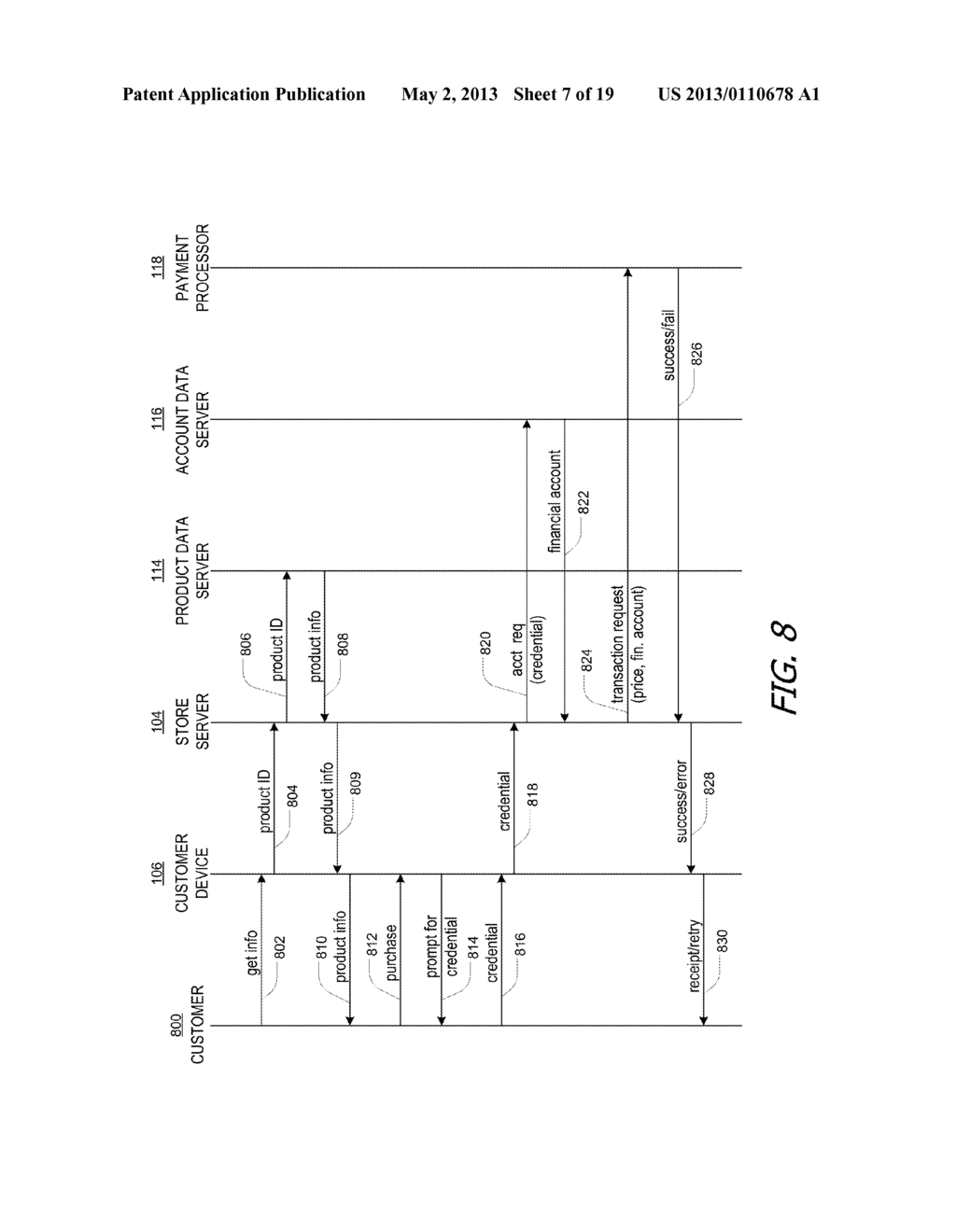 PURCHASING A PRODUCT IN A STORE USING A MOBILE DEVICE - diagram, schematic, and image 08