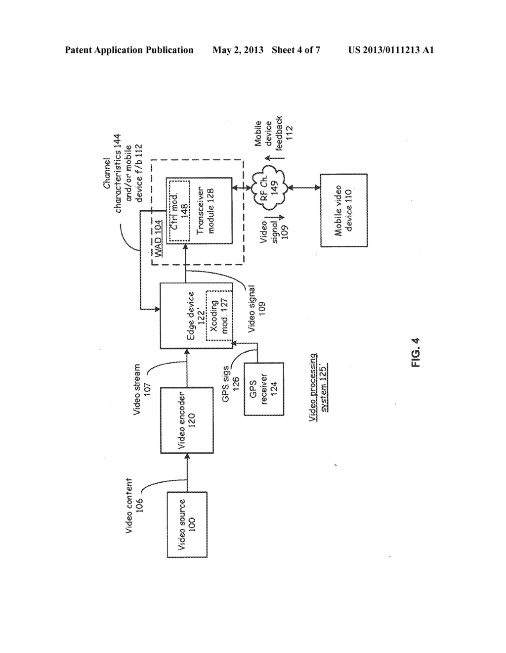 METHOD AND SYSTEM FOR VIDEO TRANSMISSION AND PROCESSING WITH CUSTOMIZED     WATERMARKING DELIVERY - diagram, schematic, and image 05