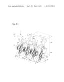 APPARATUS FOR AUTOMATICALLY EQUALIZING TENSIONS IN ELEVATOR WIRE ROPES diagram and image