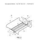 Merchandise Pusher Tray With Adjustable Side Barriers diagram and image