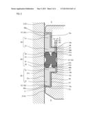 PISTON BEARING STRUCTURE FOR FLUID PRESSURE CYLINDER diagram and image