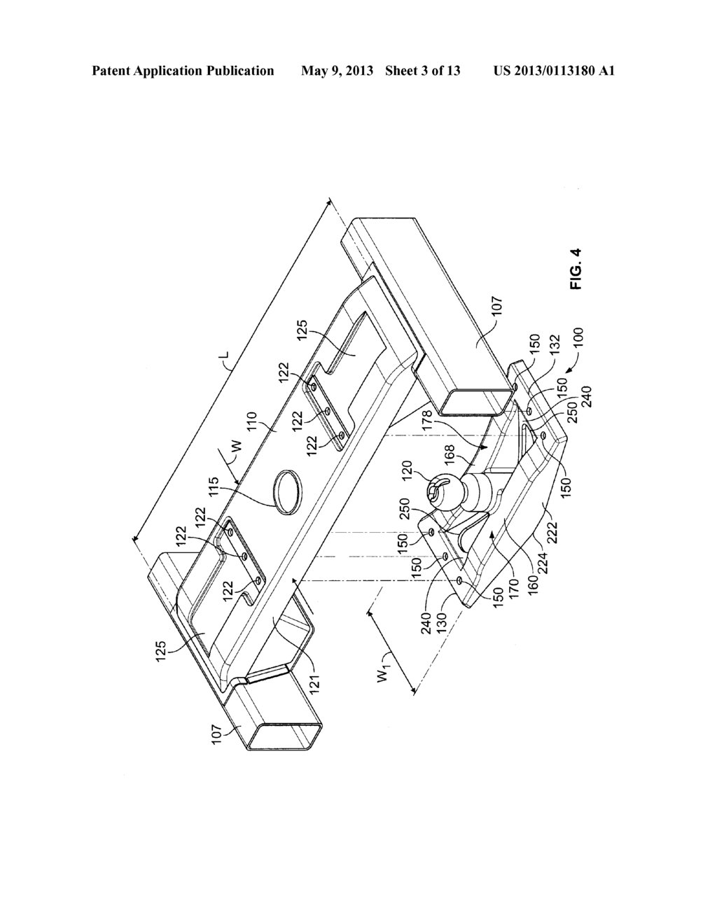 INTEGRALLY FORMED GOOSENECK HITCH ASSEMBLY - diagram, schematic, and image 04