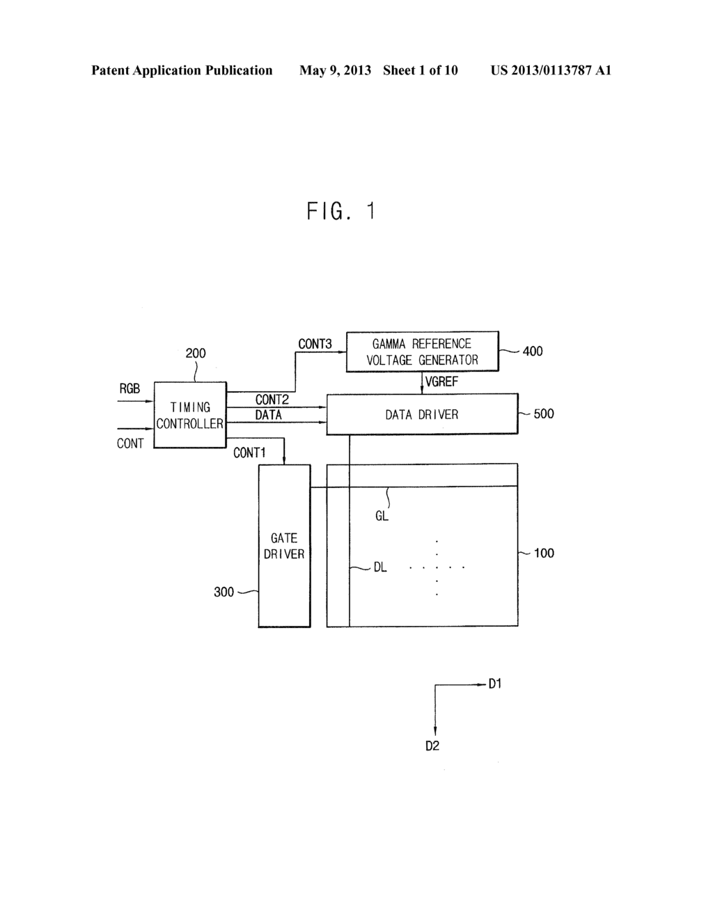 METHOD OF DRIVING DISPLAY PANEL AND DISPLAY APPARATUS FOR PERFORMING THE     SAME - diagram, schematic, and image 02